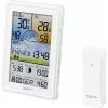 Sygonix SY-5509564 digitaal weerstation met 12-24 uur voorspelling, DCF-klok, binnen-/buitentemperatuur en luchtvochtigheid, maanfase, vorstwaarschuwing, 3-kanaals sensorondersteuning