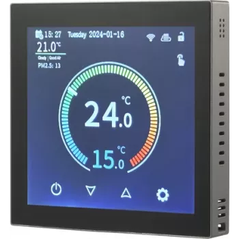 Sygonix SY-6052180 WiFi ruimtethermostaat inbouw met weekprogramma app-bediening zwart