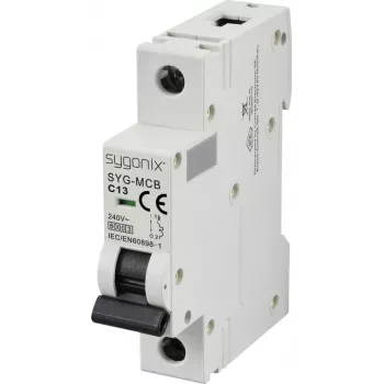 Sygonix SY-6440890 SYG-MCB 1P C13 6kA installatieautomaat 13A 240V AC