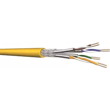 Draka YelloNet 1000 Cat.7 datakabel, simplex, 1000 MHz, 4x2xAWG23/1, Cca, 500 m trommel 60112099