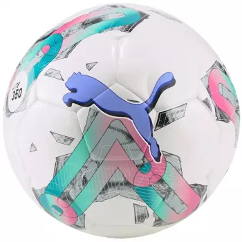 PUMA Orbita 5 Hybrid Lite 350 voetbal wit-groen-roze maat 5