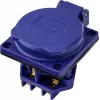 Sygonix SY-6746376 Schuko-stopcontact IP44 blauw
