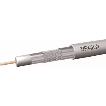 Draka Coax10AD10SAL 75 Ohm coaxkabel 100m ring wit PE 60014932