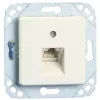 METZ Connect UPk inbouw-aansluiteenheid, universele aansluitdoos, IAE-design, 2x RJ45, schroefklemmen RJ45 mini-klem (130040111-I)