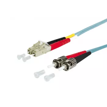 METZ BTR 151J1JOAO20E OpDAT patchkabel OM3 LC-duplex naar 2x ST multimode 2m aqua I-V(ZN)H 50/125
