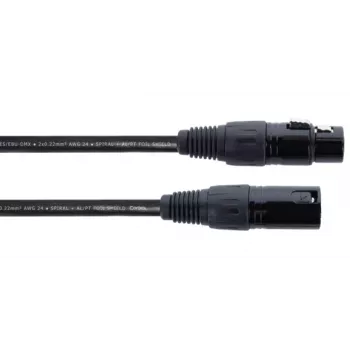 Cordial ED 5 FM XLR verbindingskabel 5m zwart 14902