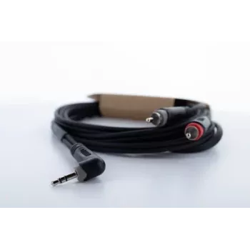 Cordial 14861 3,5mm jack naar 2x RCA audio Y-adapterkabel 5m zwart