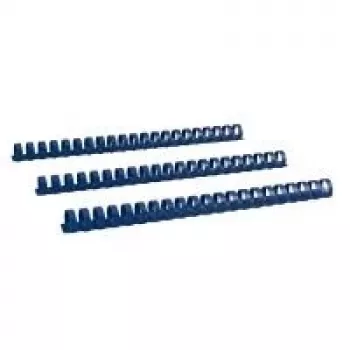 LMG BRP190-BL blauwe kunststof bindkam voor 145 vel, 19 mm rug, 100 stuks
