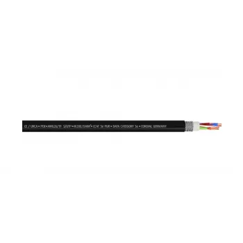 Cordial 15537 CAT 5e S/UTP patchkabel, RJ45, 3 m, zwarte PUR-mantel