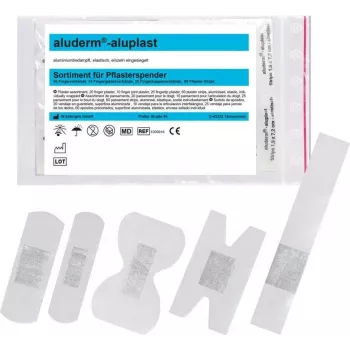 SÖHNGEN pleister wit 1,9 x 7,2 cm, 30 stuks, hypoallergeen, ademend, elastisch, niet-klittende wondverband 1009911