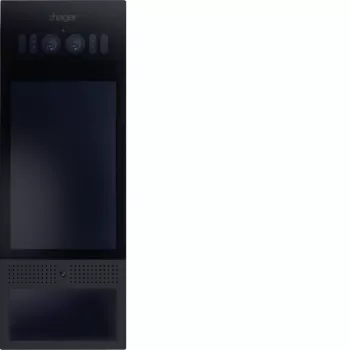 Hager RTQ541X videobuitenpost met 4,3 inch touchdisplay, IP, RFID & PIN, antraciet