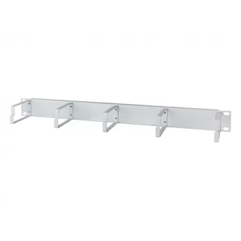 METZ BTR 130894-03-03-E 19 inch 1U kabelmanagement-paneel, 75mm diep, RAL 7035 lichtgrijs