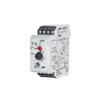 METZ CONNECT 110666 vermogensrelais wit DPDT 24V DC 8A PCB-montage