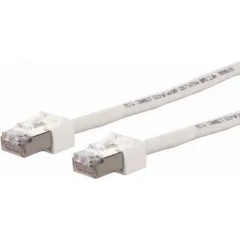 METZ CONNECT Ultraflex500 CAT 6 S/FTP patchkabel, RJ-45 stekker naar RJ-45 stekker, 1,0 m, wit, halogeenvrij 13084V1088-E