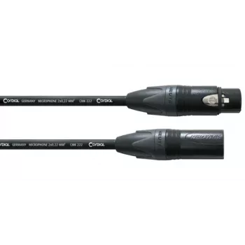 Cordial CPM 3 FM XLR microfoonkabel 3m zwart 11037