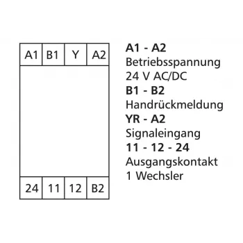 METZ Connect drempelschakelaar 24 V AC/DC, 1 wisselcontact 11066570