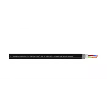Cordial 15554 CAT 5e S/UTP patchkabel, RJ45, 0,3 m, zwart, PUR-mantel