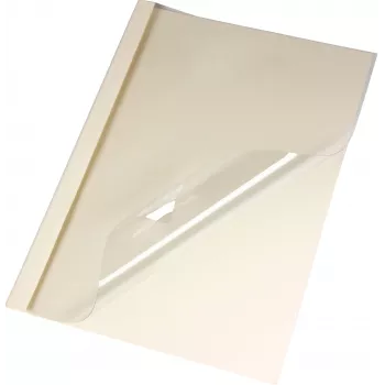 LMG thermobindmappen A4 beige linnen 3 mm rug 50-pack BMDLEM-BEIG-R3