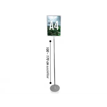 LMG PLSTA4-SI A4 zilveren klapframe posterstandaard