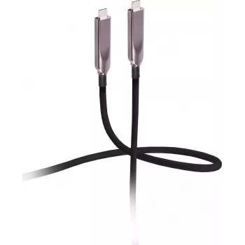 Flexline USB-C hybride actieve optische kabel 12,5m 8K 60Hz 10Gbps 60W PD TPU zwart FL31-44211