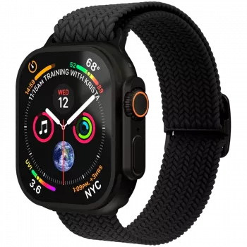 VONMÄHLEN Woven Loop 40, 41, 42mm eenheidsmaat, All Black