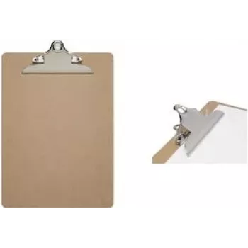 MAULclassic A4 klembord, hardboard, metaalklem, bruin 2392570
