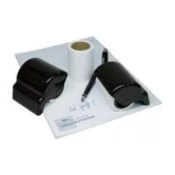 WEDO vervangrol voor WEDO rolwisser, wit vloeipapier, 70 x 53 mm, 5 stuks (803)