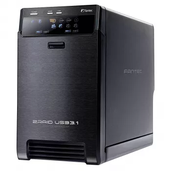 FANTEC QB-X2U31R 2-bay USB 3.1 Gen 2 RAID-behuizing 2133