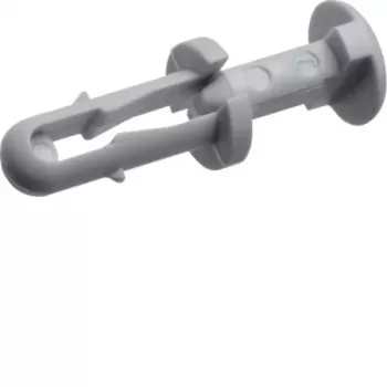 Hager L5067 spreidniet, 6 mm boorgat, 3-8 mm klemdikte, halogeenvrij, grijs