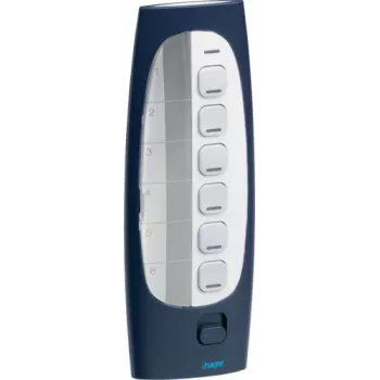 HAGER TU418 draadloze afstandsbediening 7-toetsen 433,92 MHz Rolling Code voor poorten & slagbomen
