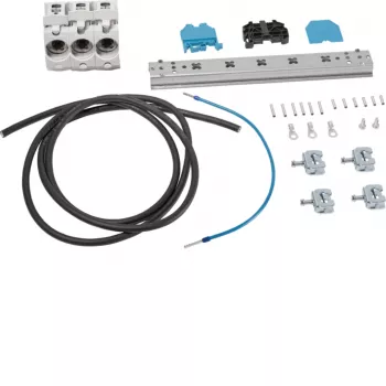 HAGER ZY51T1 zekeringhouder-set voor de beveiliging van stroomtransformator-secundaire circuits, 1-polig, 0,5 A, 250 V AC, DIN-rail montage