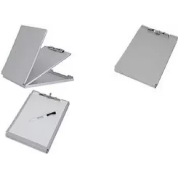 MAUL MAULcase klembord met opbergvak, DIN A4, aluminium, 8 mm klemwijdte, opening boven, zilver 2354808