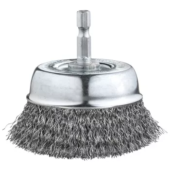 kwb potborstel - getwijnde knoop - 0,3 mm - 6 mm - 7,5 cm - metaal - steen - metaal (606330)
