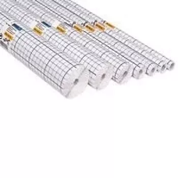 HERMA boekbeschermfolie, zelfklevend, 400 mm x 25 m, transparant, glanzend PP, rasterlijnen 7025