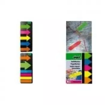SIGEL HN614 foliemarker, 50 x 20 mm, 160 blad, gesorteerde kleuren, herbruikbaar, in zakdispenser