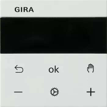 Gira RTR BT System rws 539427 ruimtethermostaat, reinwit glanzend