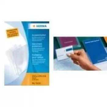 HERMA 5013 kaarthouders voor creditcards, 58 x 87 mm, polypropyleen, transparant, 25-pack