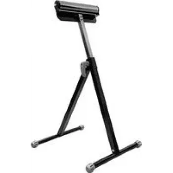 KWB 785910 rolsteun, in hoogte verstelbaar 670-1000 mm, 60 kg draagvermogen, opvouwbaar stalen frame met verzinkte rol