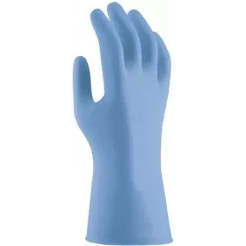Uvex u-fit strong N2000 nitril wegwerphandschoenen, maat S, blauw, poedervrij 6096207