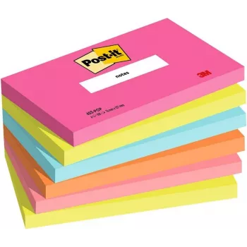3M Post-it Notes 655-6-POP, 127 x 76 mm, powerpink, 100 vel, herbruikbaar