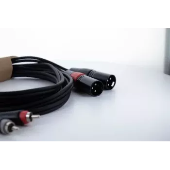 Cordial EU 6 MC XLR naar RCA kabel 6 m zwart 14850