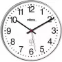PEWETA radiowandklok matzwart kunststof 30 cm zwart/wit 51.130.313