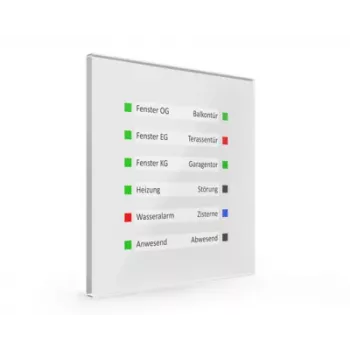 MDT SCN-GLED1W.01 KNX glas LED-display, wit