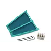 HellermannTyton MB4A zelfklevende kabelbinderhouder, groen polypropyleen, 130 x 65 mm, voor kabelbinders tot 10 mm breed, 1 stuk 435-00659