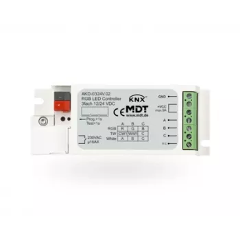 MDT AKD-0324V.02 KNX LED-controller, 3-kanaals RGB/RGBW, 3A per kanaal, inbouwmontage
