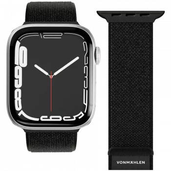 VONMÄHLEN Fitness Loop 2 sportarmband voor Apple Watch 44mm, 45mm, 46mm, 49mm - zwart