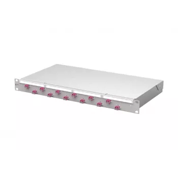 METZ CONNECT VIK 12xLC-D OM4 glasvezel-patchpanel 1U 24 vezels 1504507512-F