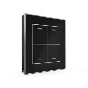 MDT glas-taster II Light 4-voudig RGBW zwart BE-GTL4TS.01S