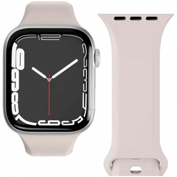 VONMÄHLEN Classic Band 2 voor Apple Watch 44mm, 45mm, 49mm, one size, crème
