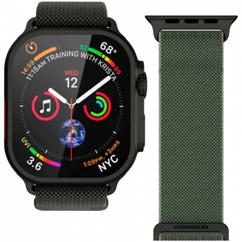VONMÄHLEN Classic Nylon Loop 44/45/49mm one size olijf zwart